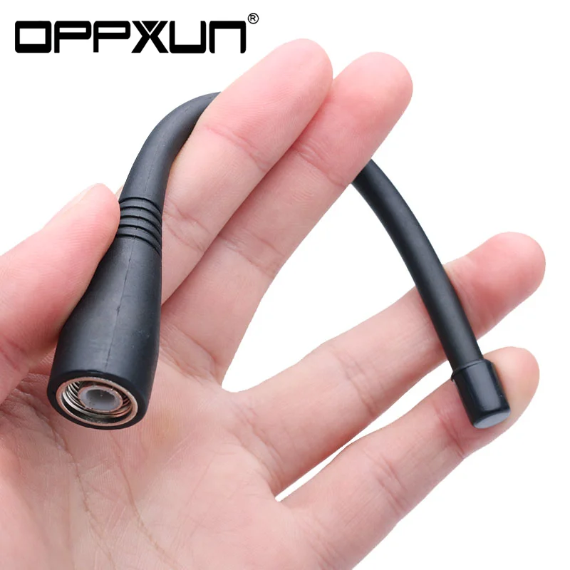 

OPPXUN 2021 Walkie Talkie Antenna TNC-M Male UHF 400-470MHz Flexible for Ham Two Way Radio TK378 Transceiver Signal Accessories