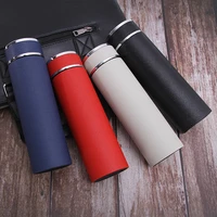 stainless steel airless bottle portable double layer thermos cup straight water cup travel bottle small mini household items