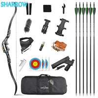 30 60lbs recurve bow set 62 american hunting bow 19 handle takedown ilf interface for outdoor archery sport shooting practice