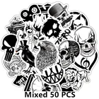 Забавные наклейки для скейтборда, мотоцикла, 50 шт.