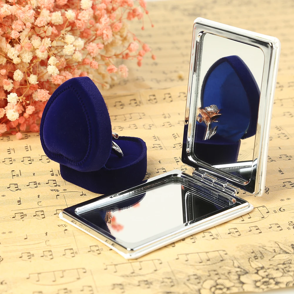 Креативные серьги в форме сердца держатель для украшений складной чехол