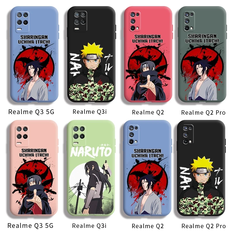 

For Realme Q3 Q3i Q2 Q2 Pro Cartoon case silicone fall protection cover