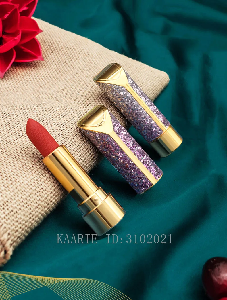 

10/30/50pcs Beauty Shiny Blue Round Empty Lipstick Tube 12.1mm Lip Balm Bottle Cosmetics Refillable Container Lipstick Shell