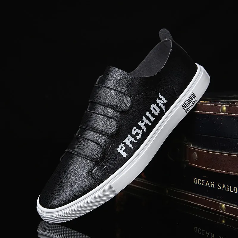 Мужские кожаные повседневные туфли классические модные мужские кроссовки на