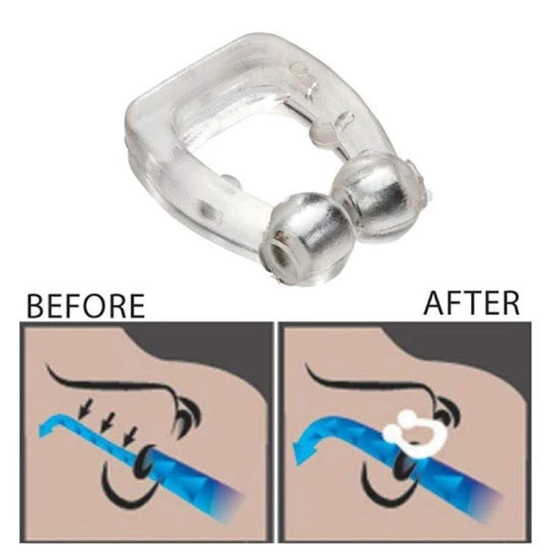 4 шт. силиконовые магнитные клипсы для носа против храпа|Орудия| |