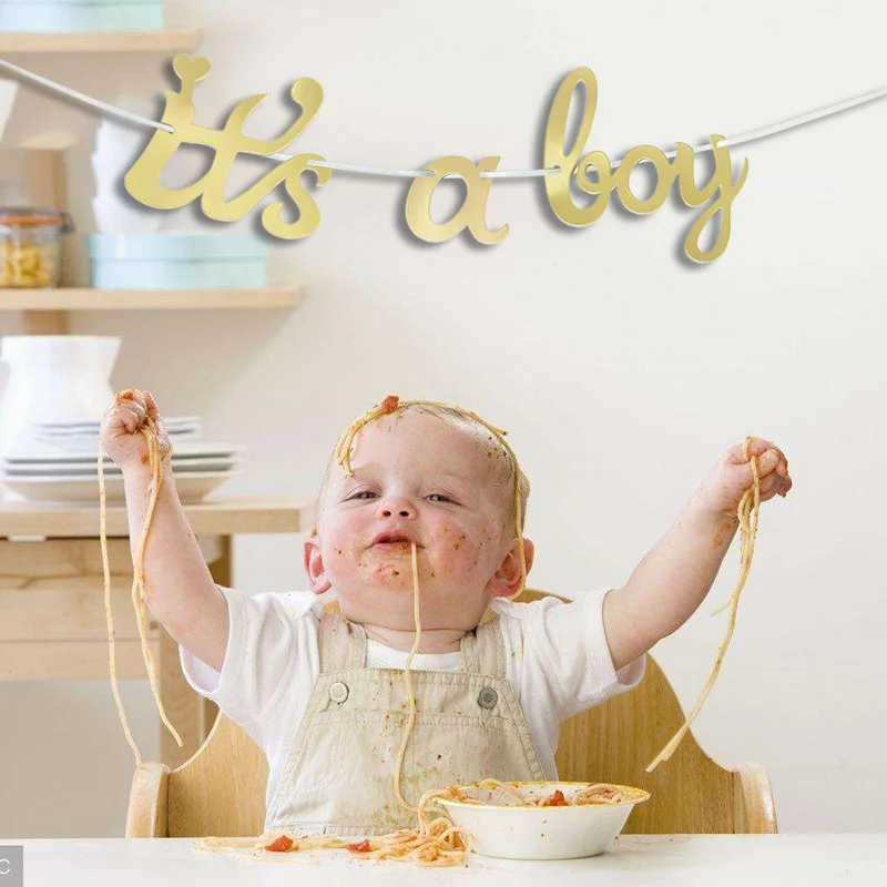 Баннер для маленьких мальчиков и девочек декор вечеринки в честь Дня Рождения