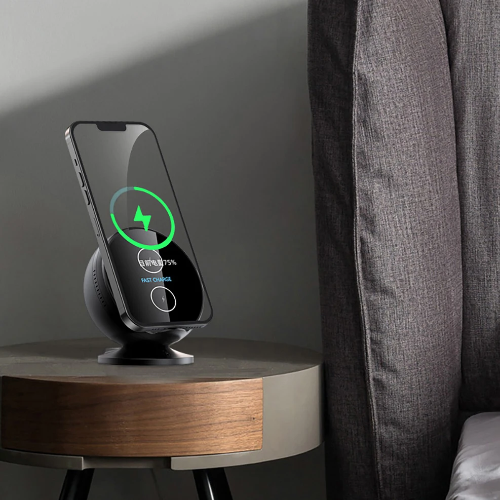 Bluetooth Speaker Qi Wireless Charger Stand For iPhone 12 13 11 Pro Max XS XR Samsung S21 S20 S10 Note 20 Fast Charging | Мобильные