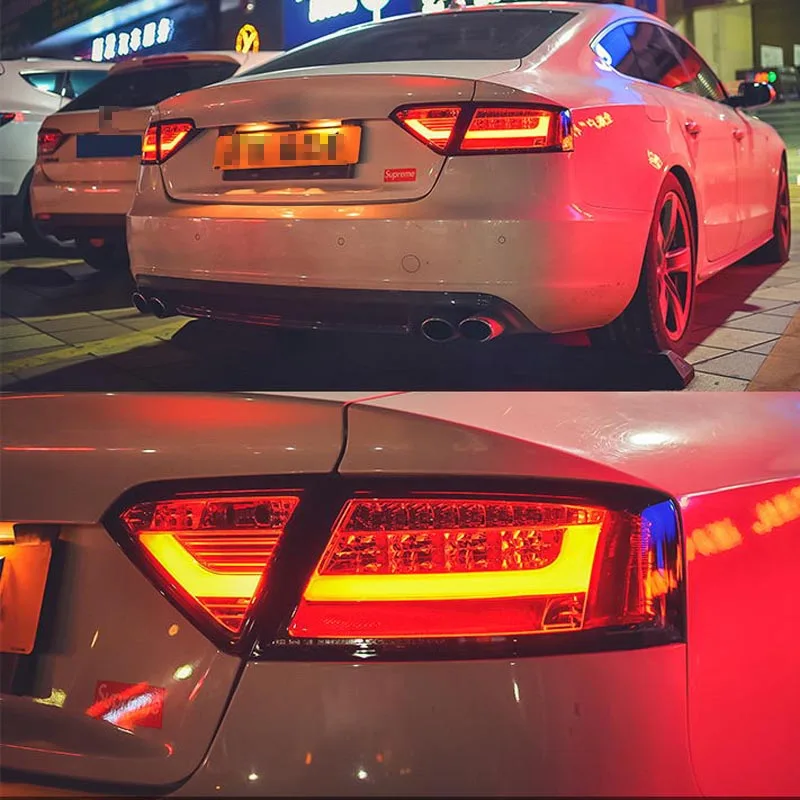 Светодиодная сигнальная лампа дымовая линза задняя фара лампа подходит для Audi A5 2008