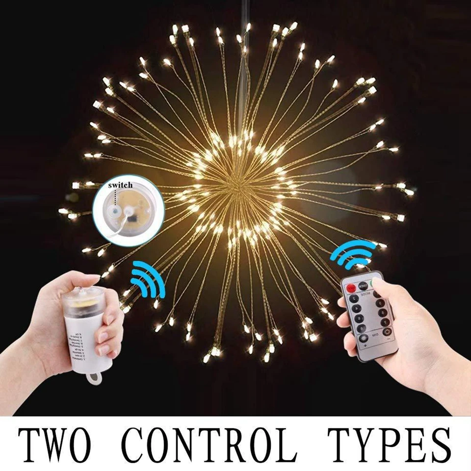 Открытый IP65 подвесной светильник Starburst 200LED медный для фейерверков