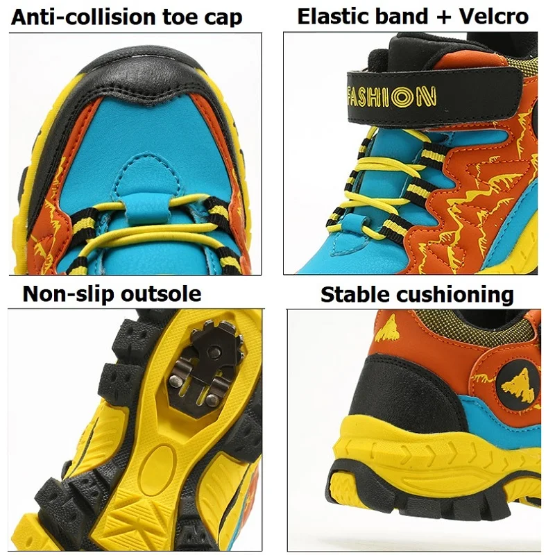 Детские зимние ботинки зимняя новая уличная обувь для мальчиков 2019 детские