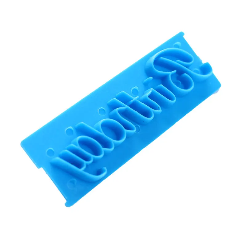 6 шт./компл. синяя рукописная помадка для торта пластиковая бриллиант с днем