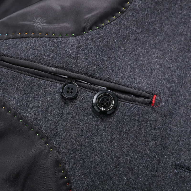 Новое поступление зимнее высококачественное шерстяное длинное пальто BATMO для