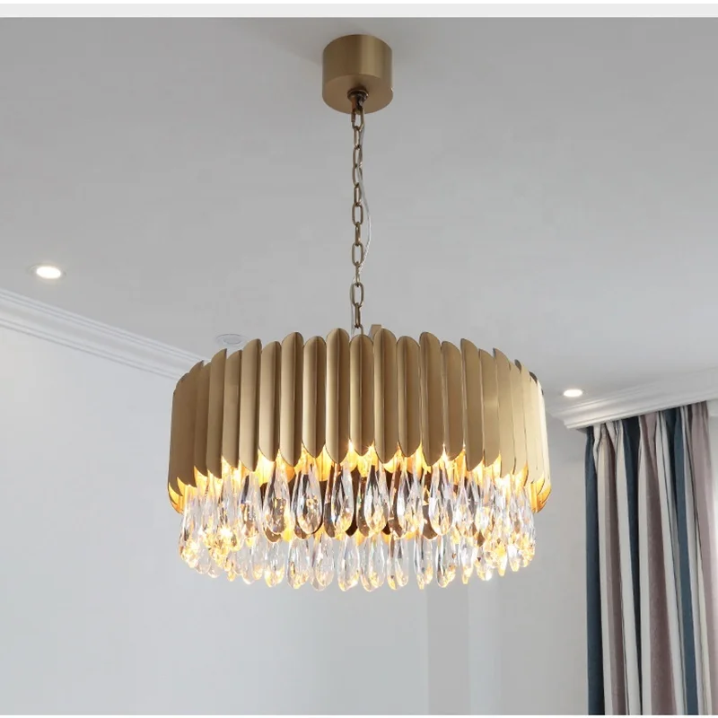 Роскошный светодиодный хрустальный Потолочный подвесной светильник для отеля
