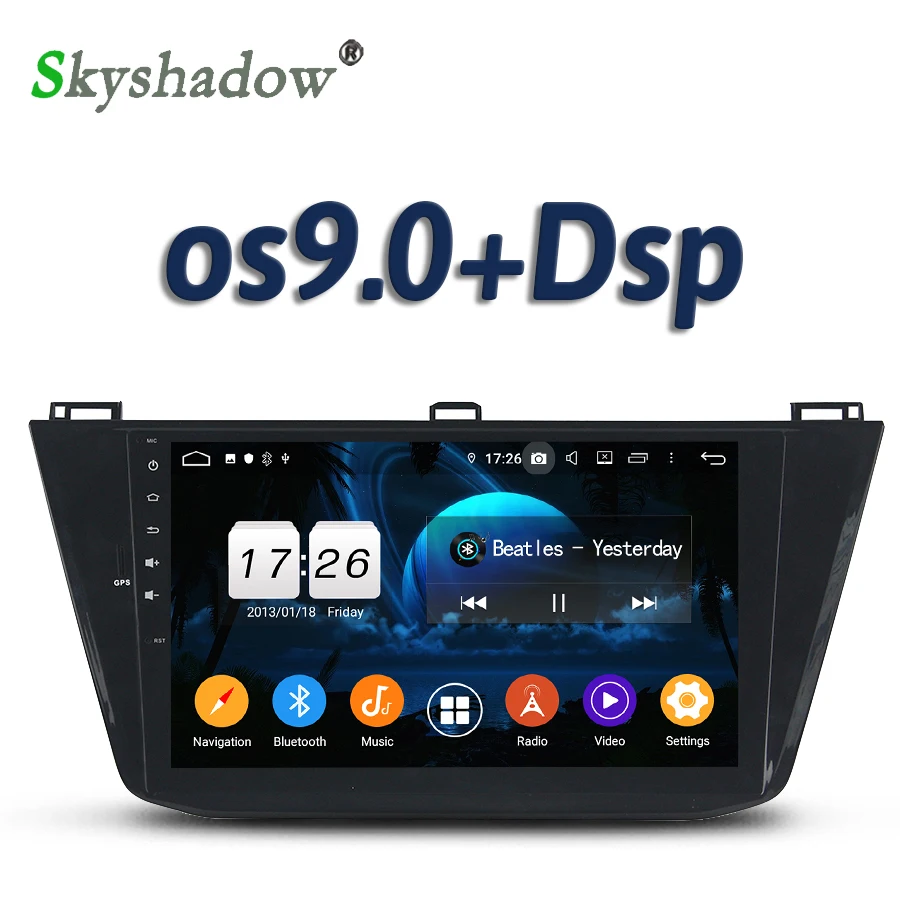 DSP IPS Android 10 2 Гб ОЗУ 16 4 ядра автомобильный DVD плеер GPS карта usb RDS радио wifi 4G Bluetooth 5 0