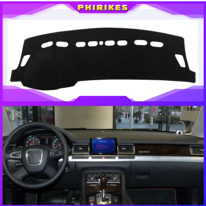 

For AUDI A8 2004 2005 2006 2007-2017 Dashboard Cover Sun Shade Non-slip Dash Mat Pad Carpet Car Stickers Interior Accessories