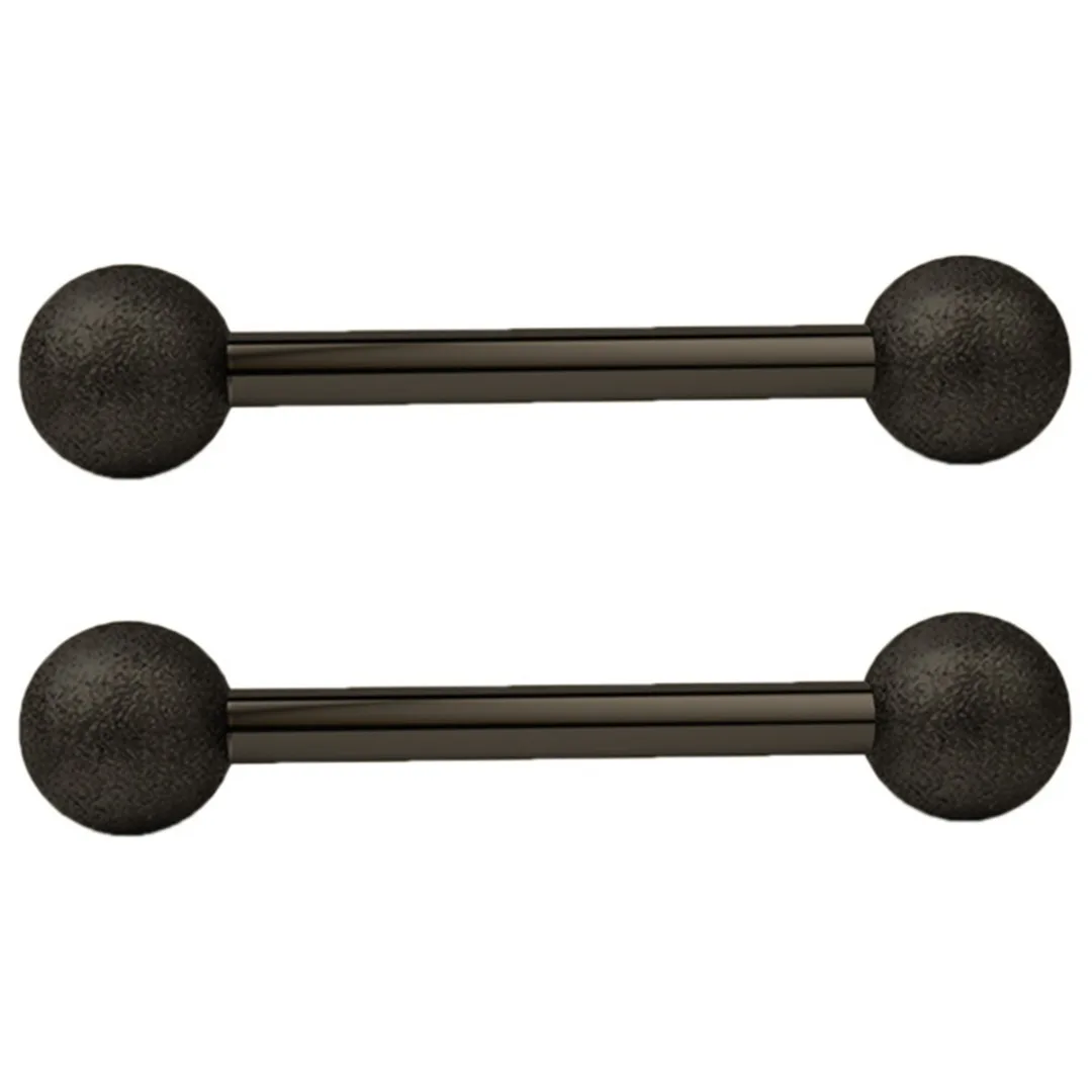 Punk Stainless Steel Barbell Tongue Nipple Ring Piercing For Women Men Zircon Crystal Nipple Ring Body Jewelry Piercing 1PC