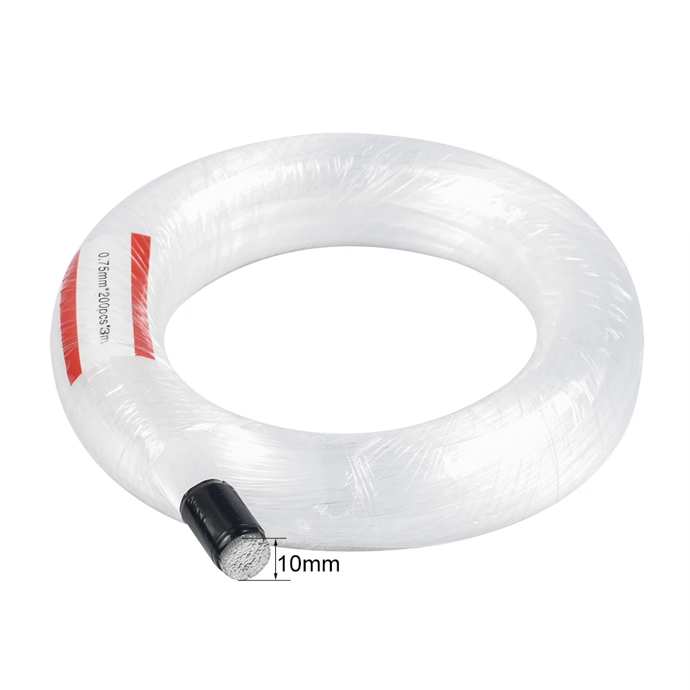 

0.75mm*200PCS*3M End Glow PMMA Plastic Optic Fiber Cable for Star Sky Ceiling