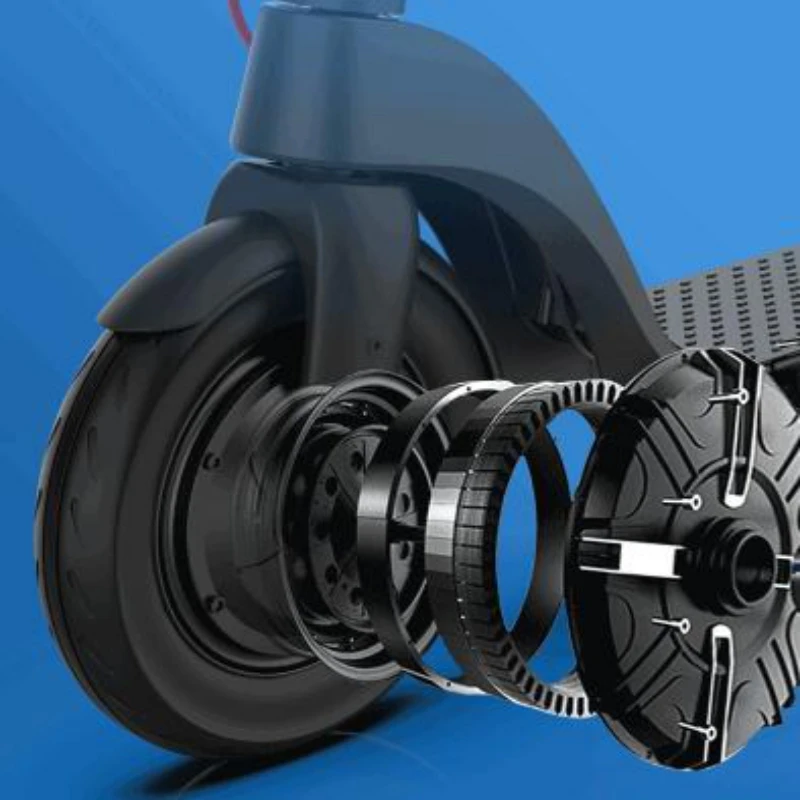 10-дюймовый складной электрический самокат для взрослых авиационный из чистого