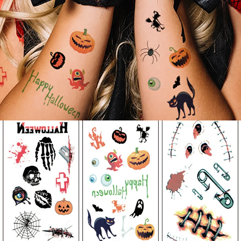 Хэллоуин тату наклейка для детей уход за лицом лечение шрамов накладные рана