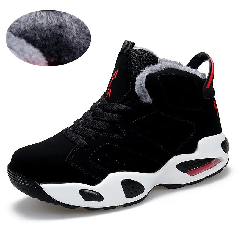 

Winter Men Boots Sneakers Ankle Snow Boots Men Warm Plush Shoes Lovers Couple Shoes Suede Leather Boots Outdoor