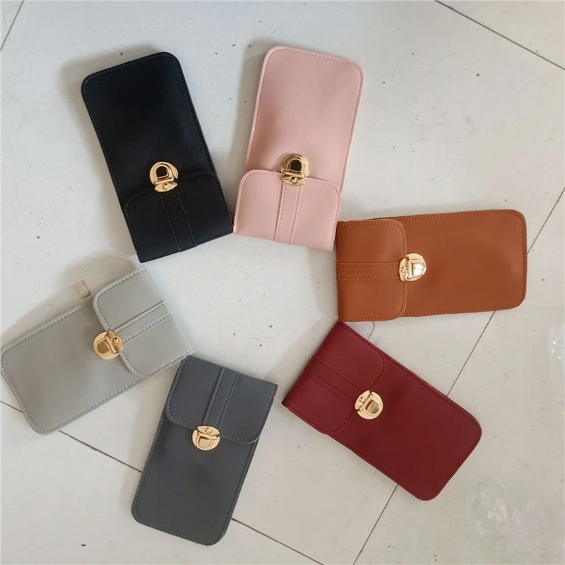 

Touch Screen Mobile Phone Purse Smartphone Wallet Leather Shoulder Strap Handbag Women Tactile Outdoor Waterproof Bag