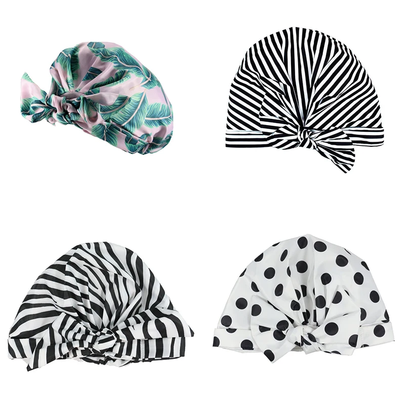 

Водонепроницаемый модный душ Кепки бант на резинке многоразовые многоцелевой универсальный уход за волосами шапочка Кепки для Для женщин ...