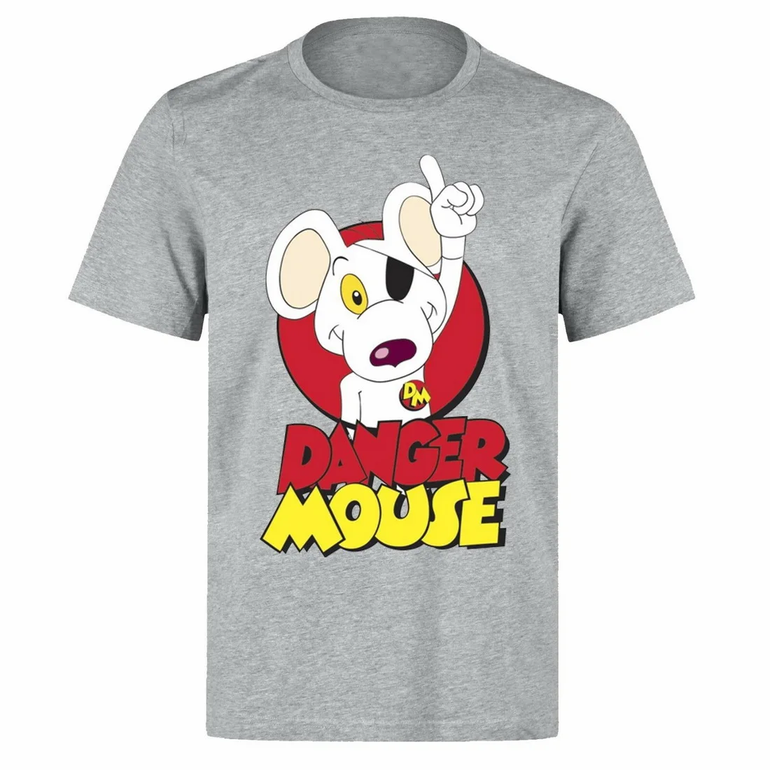DANGER MOUSE супергерой комикс Ретро мультфильм унисекс PH59 серый Топы Футболка