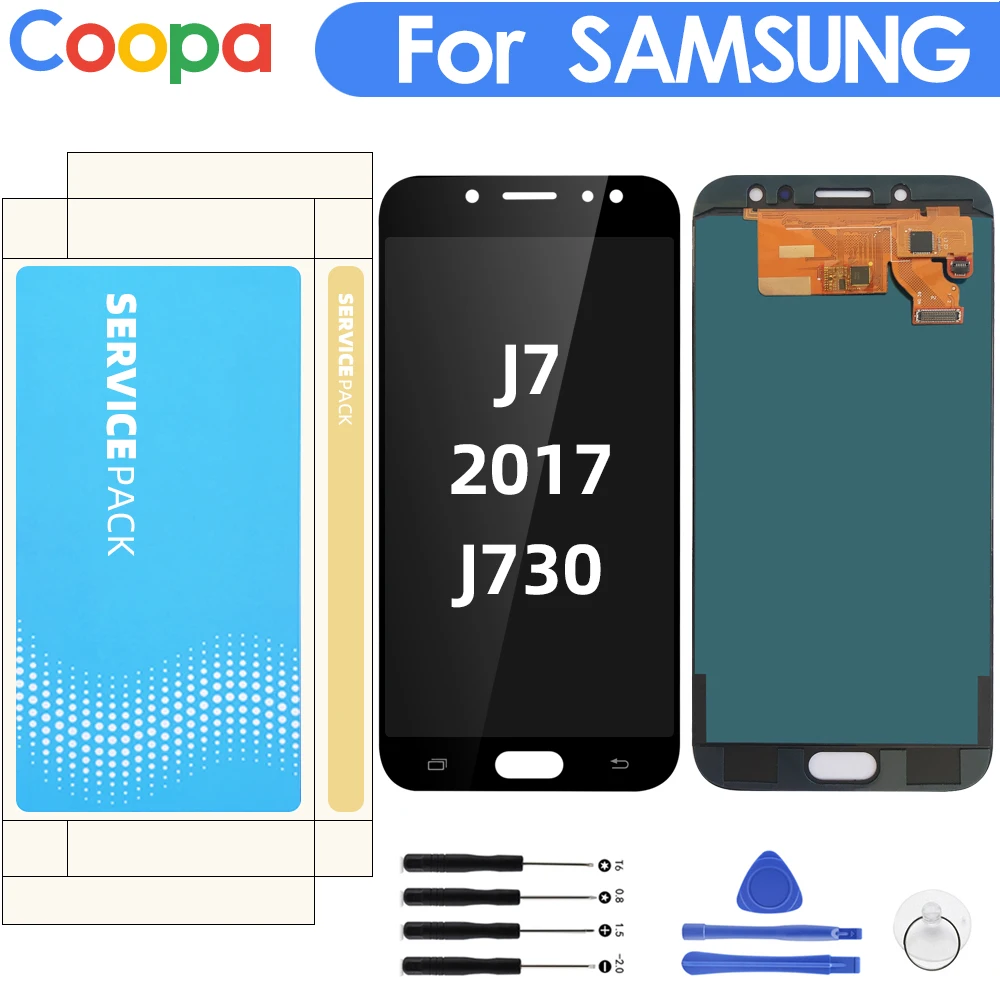 5,5 ''дисплей для SAMSUNG Galaxy J7 Pro J730 J730F ЖК-дисплей с кодирующий преобразователь сенсорного экрана в сборе Контроль яркости