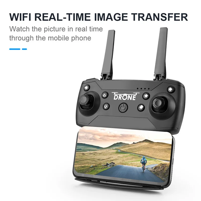 Wi Fi FPV Радиоуправляемый Дрон 4K камера оптический поток 1080P HD Двойная аэровидео