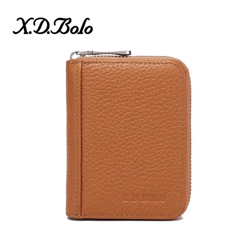 coffee XDBOLO, новинка, кошелек для монет, Модный женский кошелек, однотонный, для ключей, для карт, многофункциональный, мини кошелек, женский клатч, дизайнерский, маленький кошелек, зеленый - Цвет: coffee