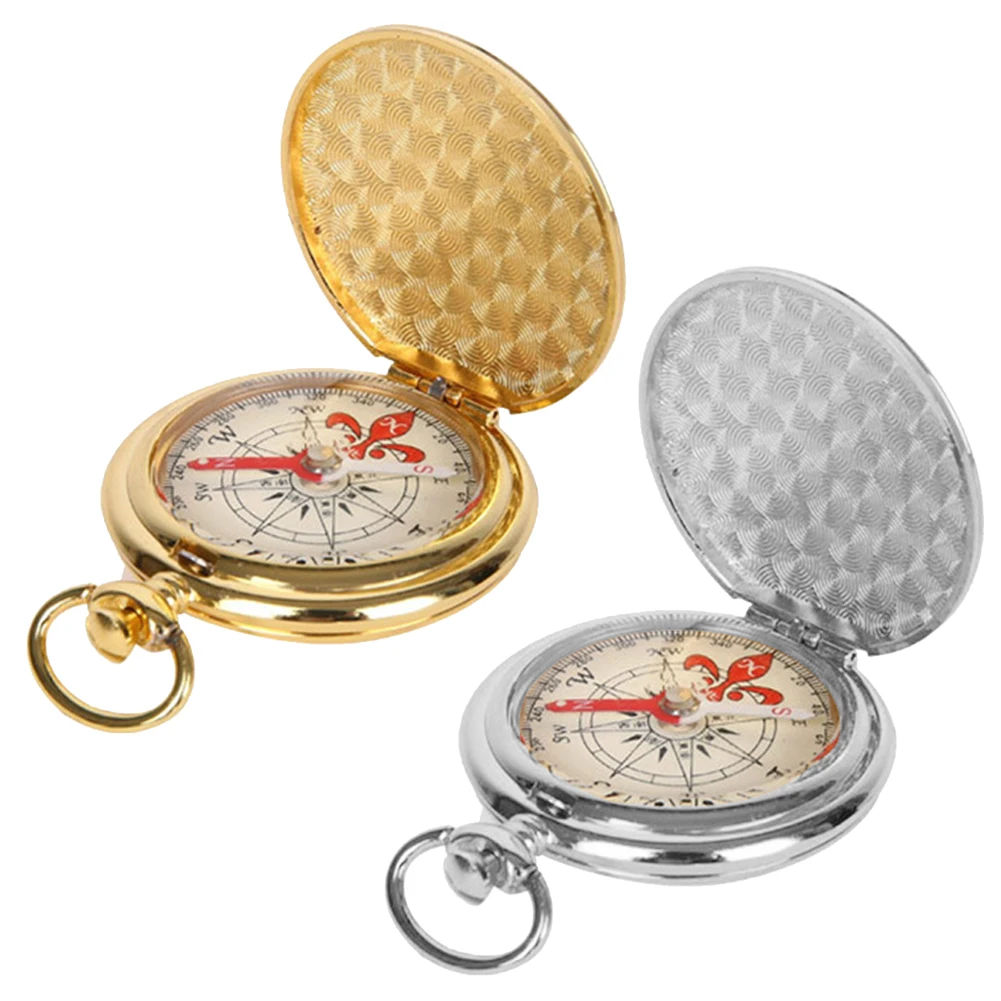 

Portable Metal Retro Flip Pocket Compass Mountaineering Camping Hiking Navigation Compasses for Outdoor Activities