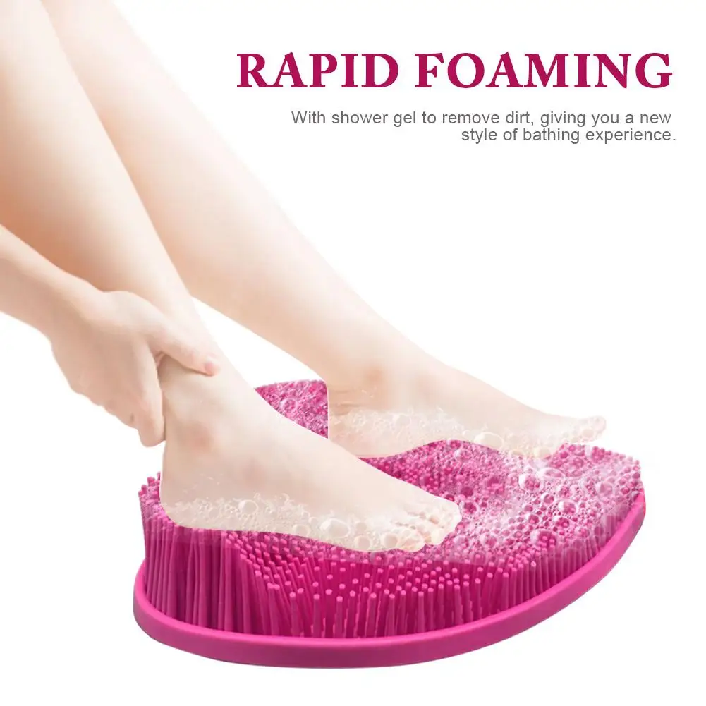 

Foot Massage Pad Silicone Bath Mat Shower Back Massage Cushion Brush Suction Cup Non-slip Bath Mat Dead Skin Anti Skid Pad