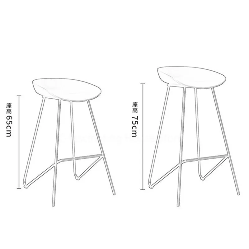 

Nordic Barstool Modern Minimalist Bar Stool Bar Chair Front Desk High Stool Bar Stools for Kitchen Casual Cafe Designer Chairs