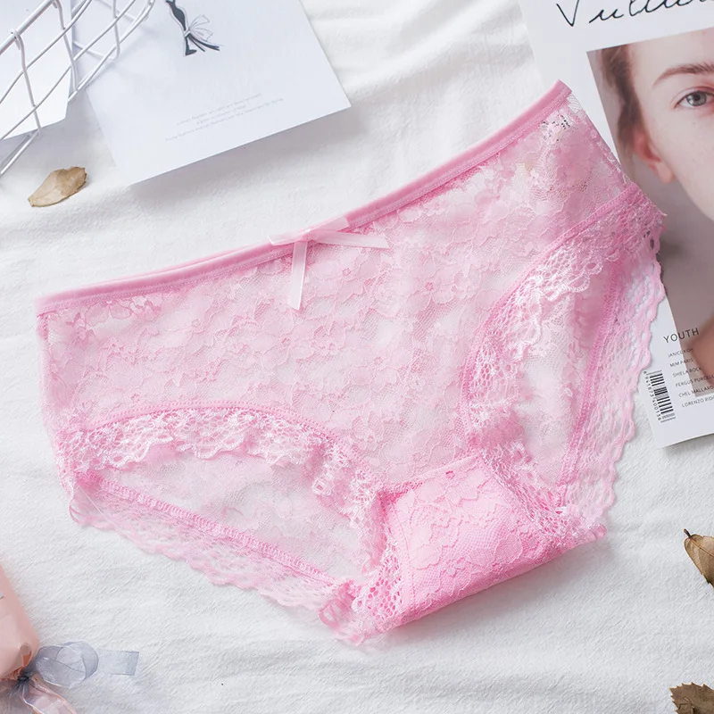 Трусики женские кружевные жаккардовые 6 шт. | Женская одежда