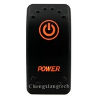 Оранжевый светодиод, автомобильный лодочный фургон, морской кулисный переключатель, питание, 12 В, 20 А, 24 В, 10 А для Carling ARB NARVA 4X4, водонепроницаемый IP68