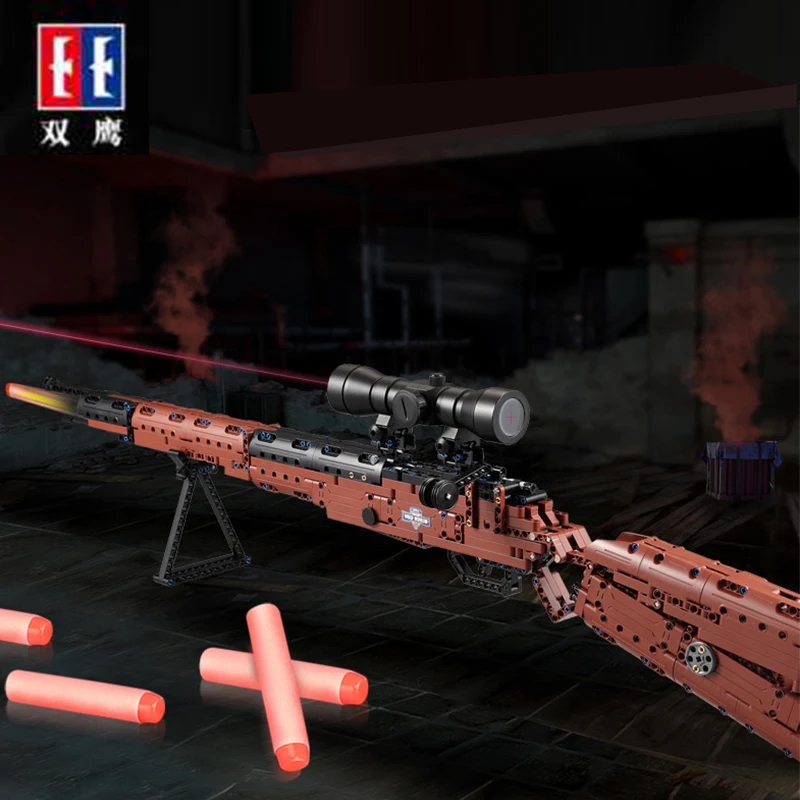 Cada 653 шт. винтовка пистолет SWAT Совместимость Lepinblocks высокотехнологичных в стиле