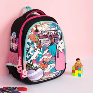 Детский ортопедический школьный рюкзак для девочек, с рисунком мороженого, 2021