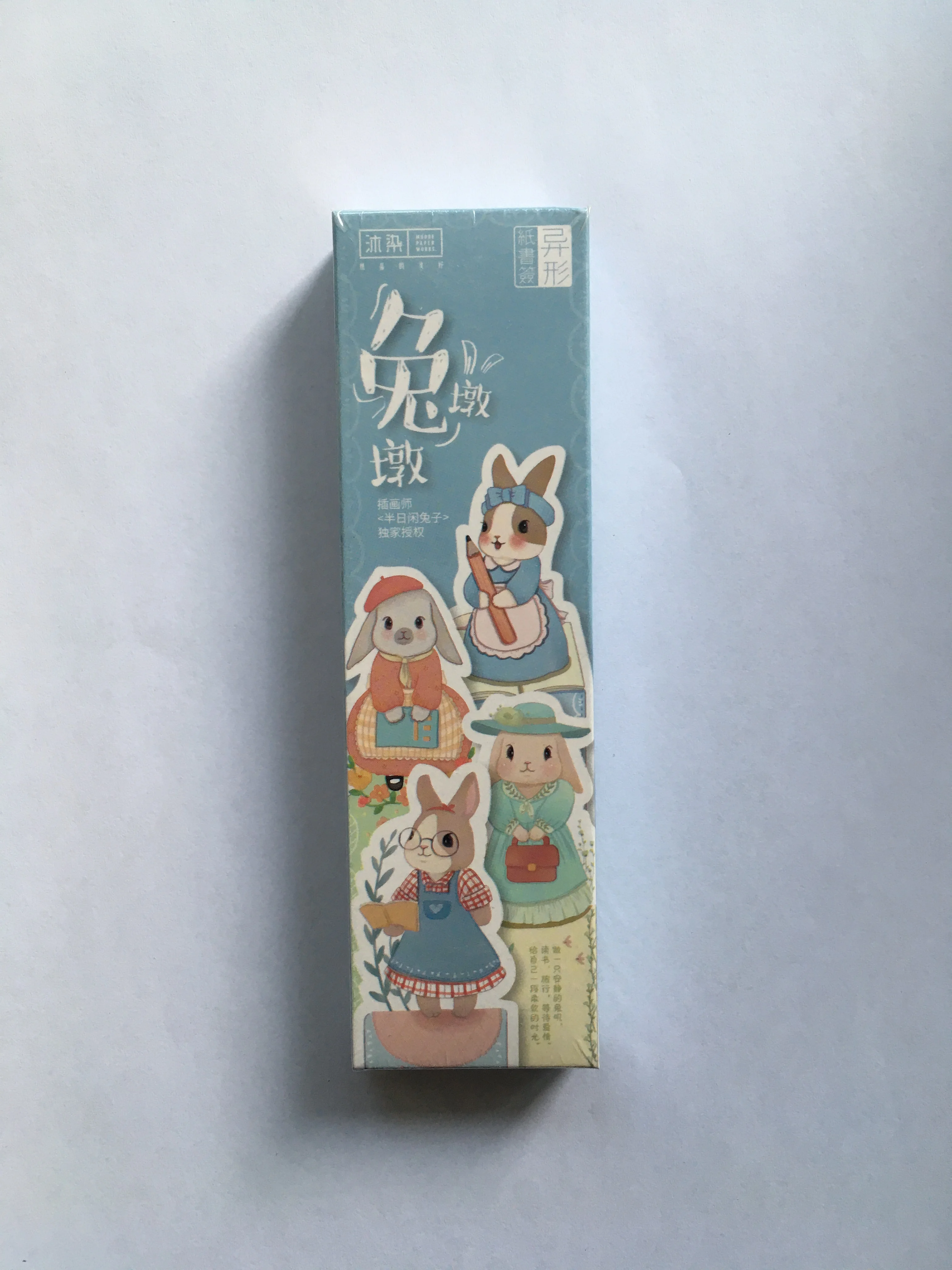 Толстая бумага с кроликом Закладка(1 упаковка = 30 штук