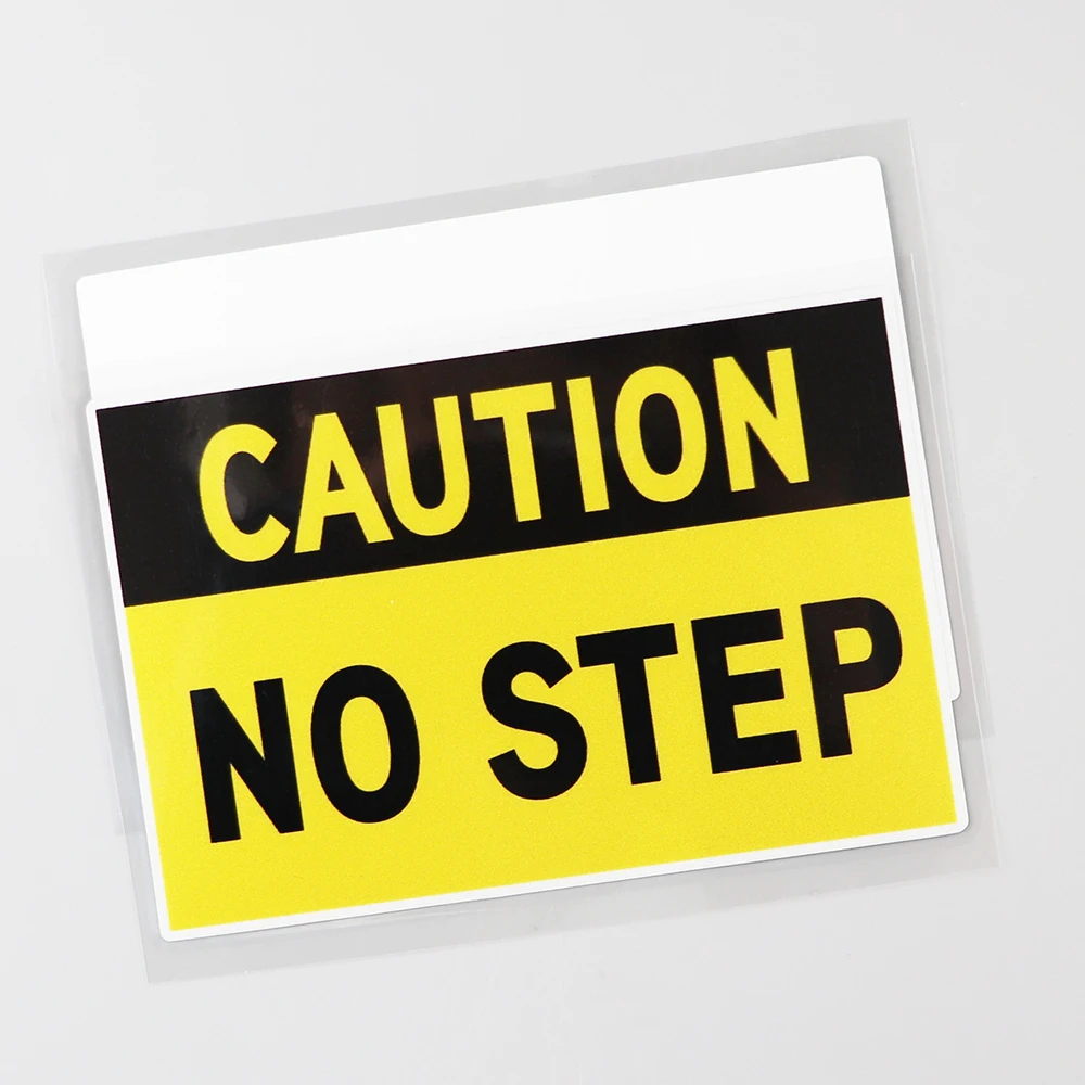 YJZT 13 3 см × 8 предупреждение No Step опасность смотреть ваш шаг Наклейка ПВХ