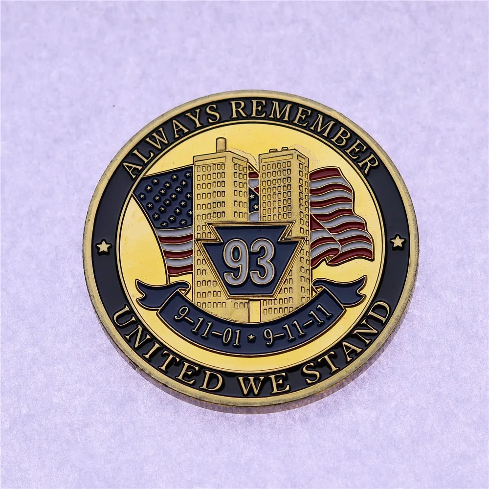 Монета 911 позолоченная 3 шт./лот Соединенные Штаты Орл свобода справедливость |