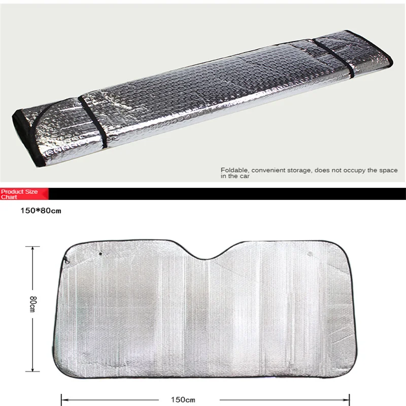

Car Sun Visor Car Front Gear Double-Sided Aluminum Foil Sun Visor In Summer Heat Insulation And High Temperature Resistance