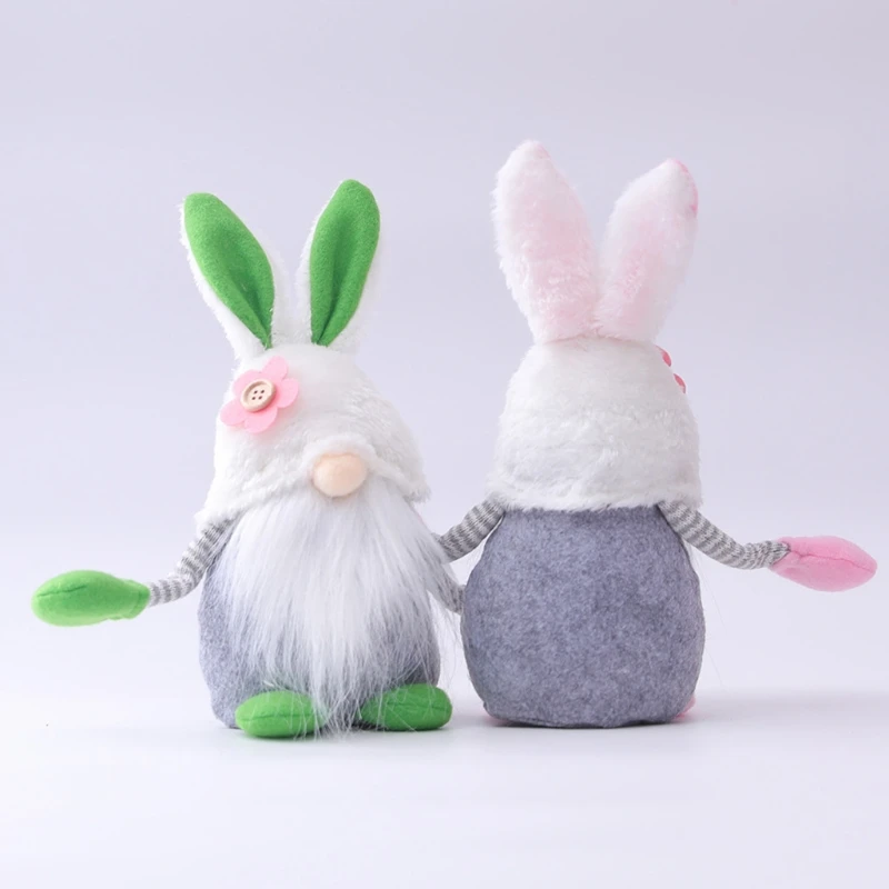 

Easter Bunny Gnome Spring Holiday Home Decoration Plush Rabbit Swedish Tomte Elf