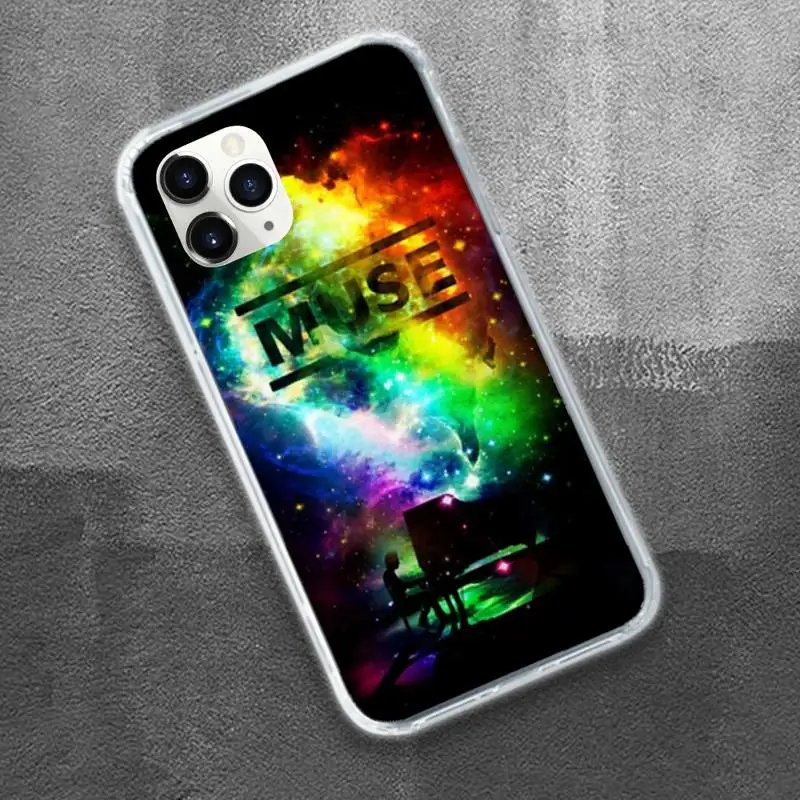 

Muse British rock band Phone Case Transparent for iPhone 11 12 mini pro XS MAX 8 7 6 6S Plus X 5S SE 2020 XR