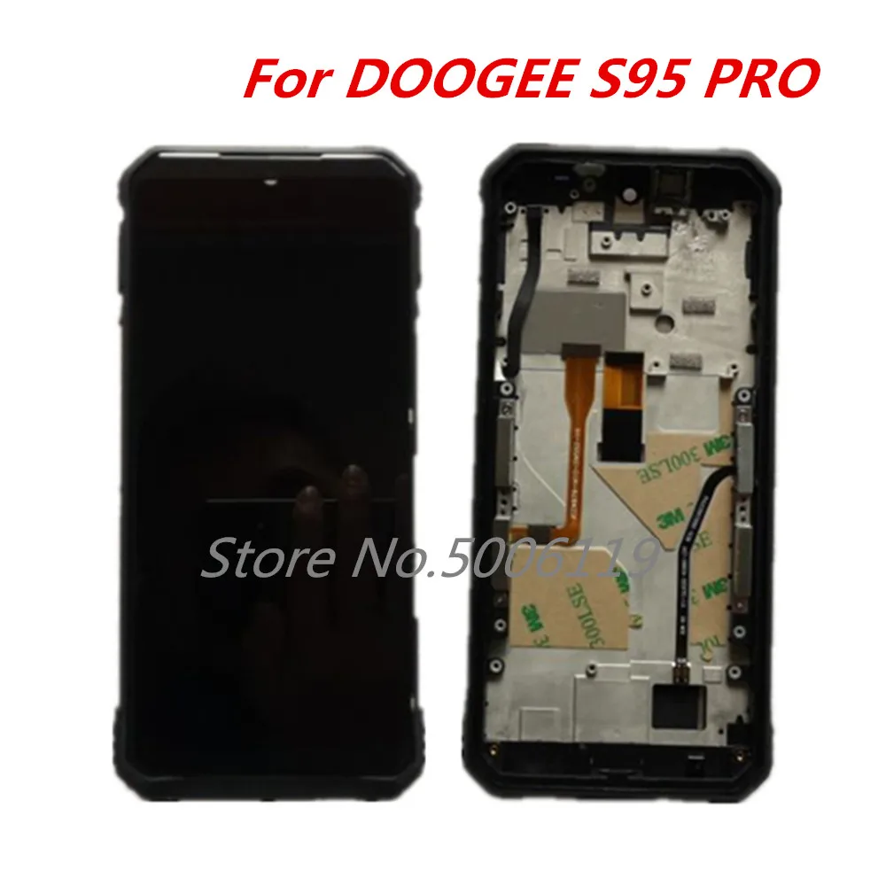Оригинальный ЖК дисплей с рамкой Для DOOGEE S95 Pro 6 3 дюйма 1080x2160|Экраны для мобильных