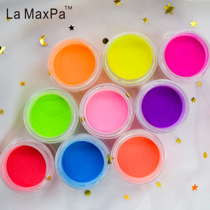La MaxPa яркий неоновый окунающий порошок 10 грамм нет необходимости УФ светильник
