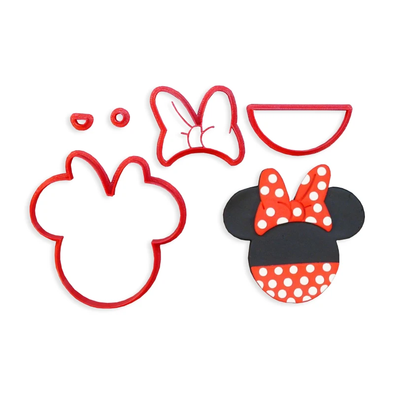 3D печатных пла-пластиковым классический Мышь брюки левый правый ботинок fondant