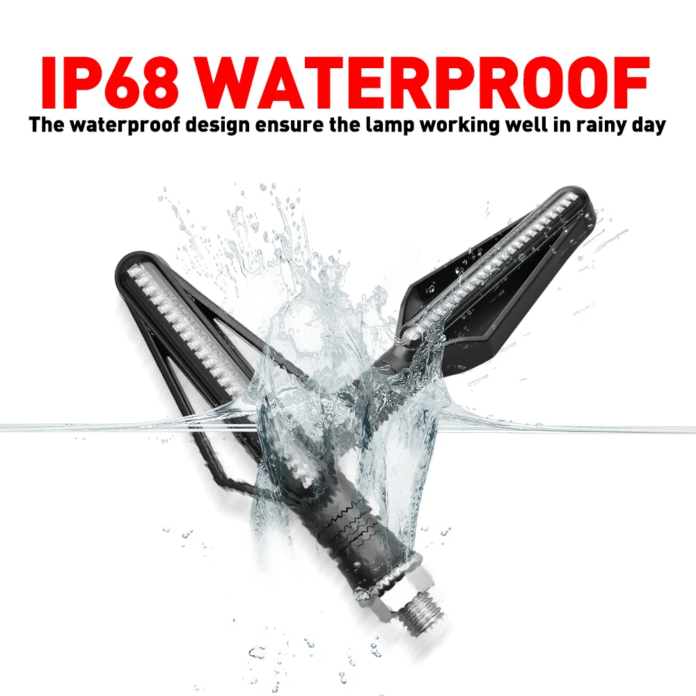 2 шт. светодиодный индикатор поворотников мотоциклетный мигалка хвостовые