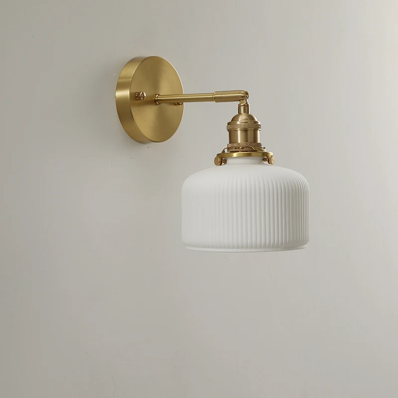 Латунь Керамика бра исследование Спальня прикроватные светильники Туалет