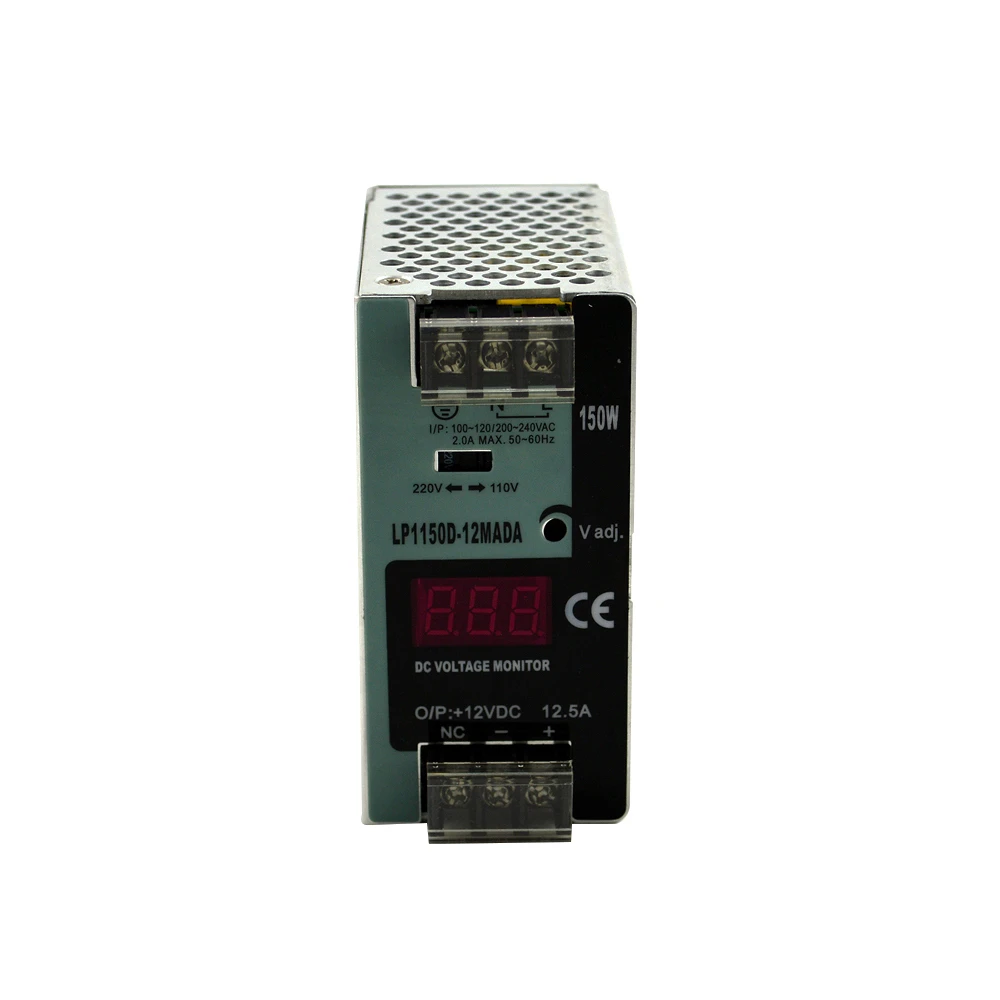 Цифровой светодиодный импульсный источник питания LP-150 12 В 24 48 Din-рейка с одним