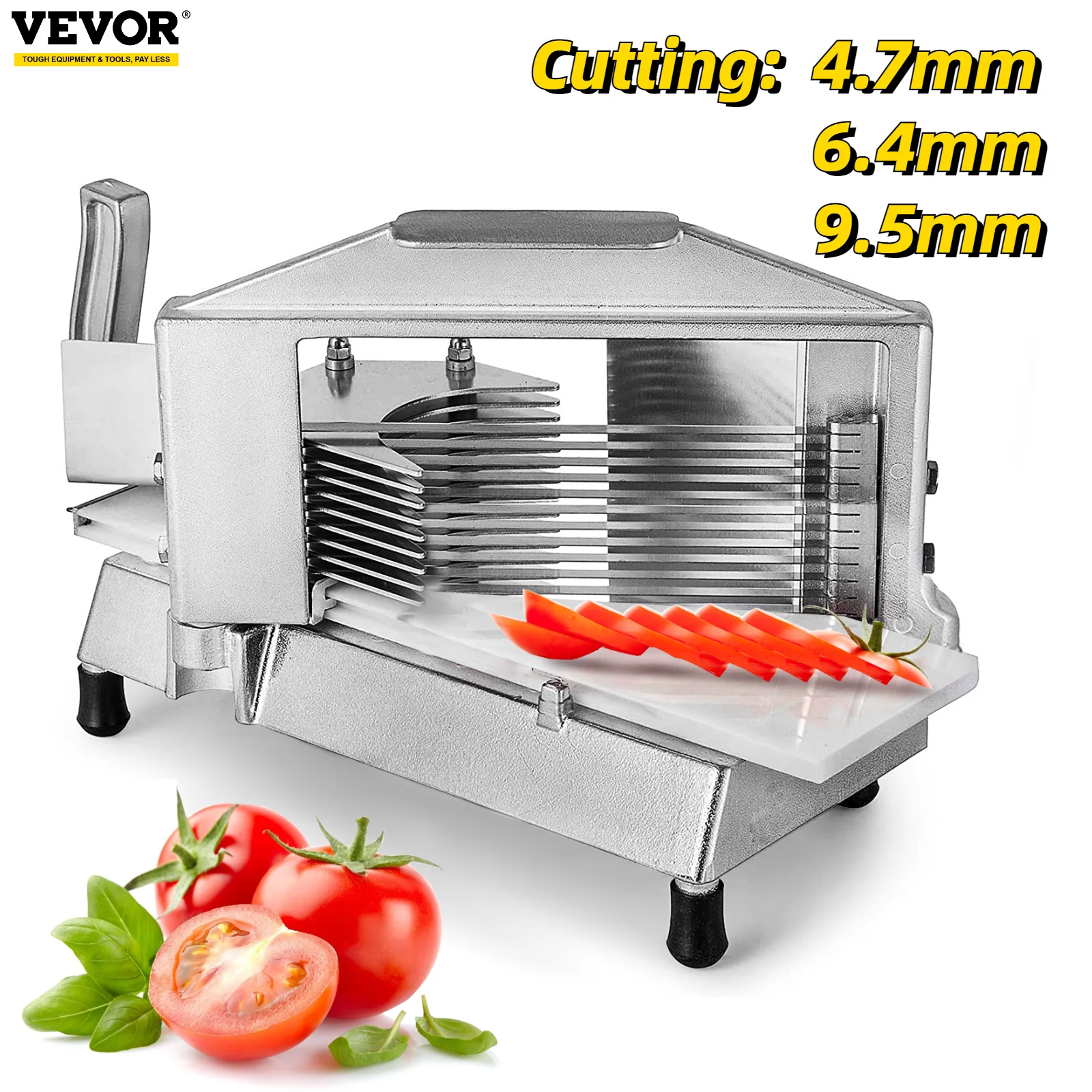 VEVOR Commercial Tomato Cheese Slicer Bench Sharp Blades Kitchen Appliance Stainless Steel Home Manual Vegetable Fruit Cutter